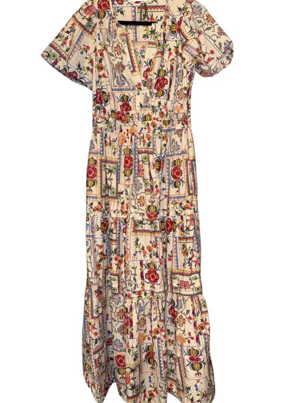 Anthropologie Somerset Maxi Dress Tile Print - Picture 4 of 6